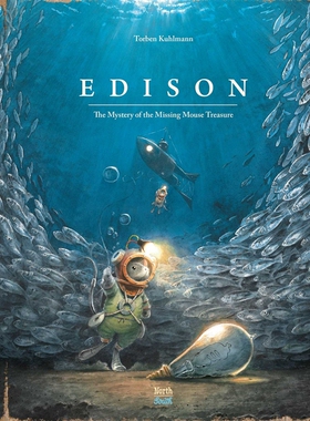 进口原版 *Torben Kuhlmann 小老鼠历险记 英文原版小初文学 Edison The Mystery of the Missing Mouse Treasure    Northsouth B