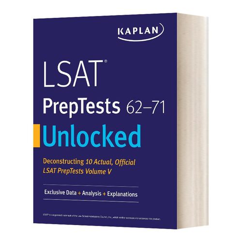 进口原版 Lsat Preptests 62-71 Unlocked LSAT考试备考 62-71 英文版 进口英语原版书籍 英文原版   Kaplan