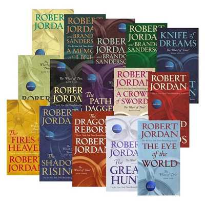 进口原版 时光之轮1-14册+前传 英文原版 The Wheel Of Time 文学小说 15册 Robert Jordan 简装 英文版 进口英语原版书籍