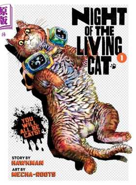 进口原版 *活猫之夜 初卷 Night of the Living Cat Vol 1 英文原版 Hawkman and  Mecha Roots 漫画与绘本小说   Seven Seas