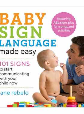 进口原版 Baby Sign Language Made Easy 婴儿手语指南 101个手势开始与您的孩子沟通   Rockridge