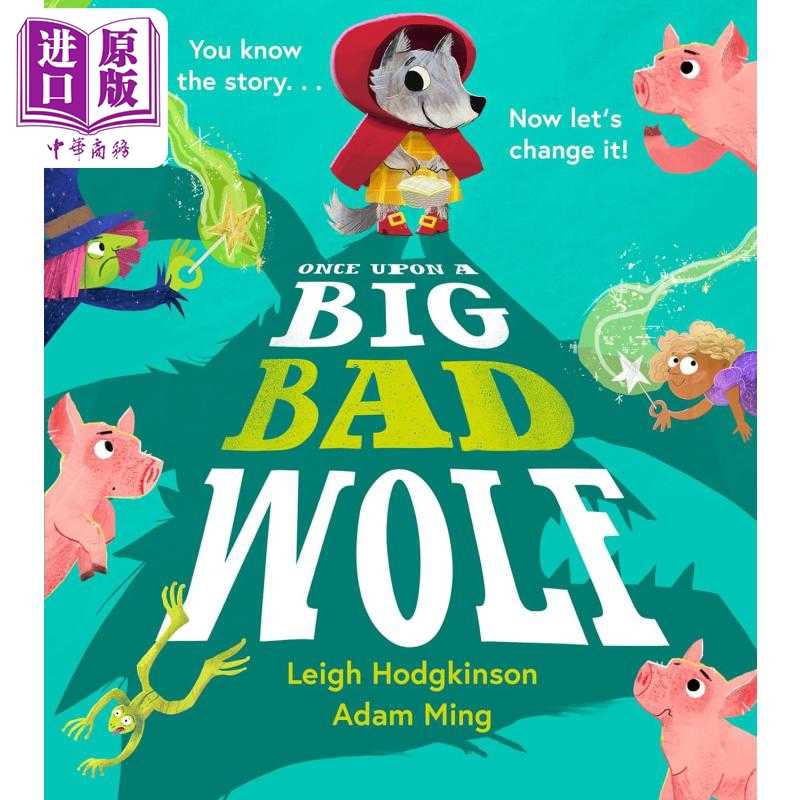 进口原版 *从前有只大灰狼 Once Upon a Big Bad Wolf 英文原版 儿童绘本 动物故事图画书 亲子读物 进口童书 获奖   Harper Colli