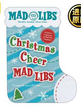 进口原版 Christmas Cheer Mad Libs 圣诞欢呼 疯狂填词游戏 英文原版   Mad