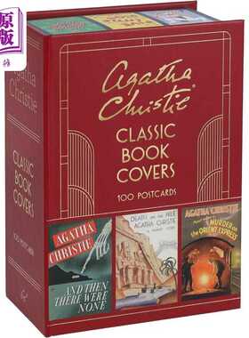 进口原版 *阿加莎克里斯蒂经典书籍封面 100张封面 英文原版 Agatha Christie Classic Book Covers 100 Postcards   Chronicle Bo