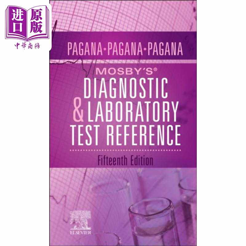 进口原版 *Mosby诊断和实验参考 第15版 Mosby s Diagnostic and Laboratory Test Reference 英文原版 临床医学 K    Mosby