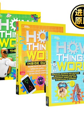 进口原版 美国国家地理 事物是怎样运作的3册 英文原版书 National Geographic How Things Work 8-12岁儿童科普读物百科书 进