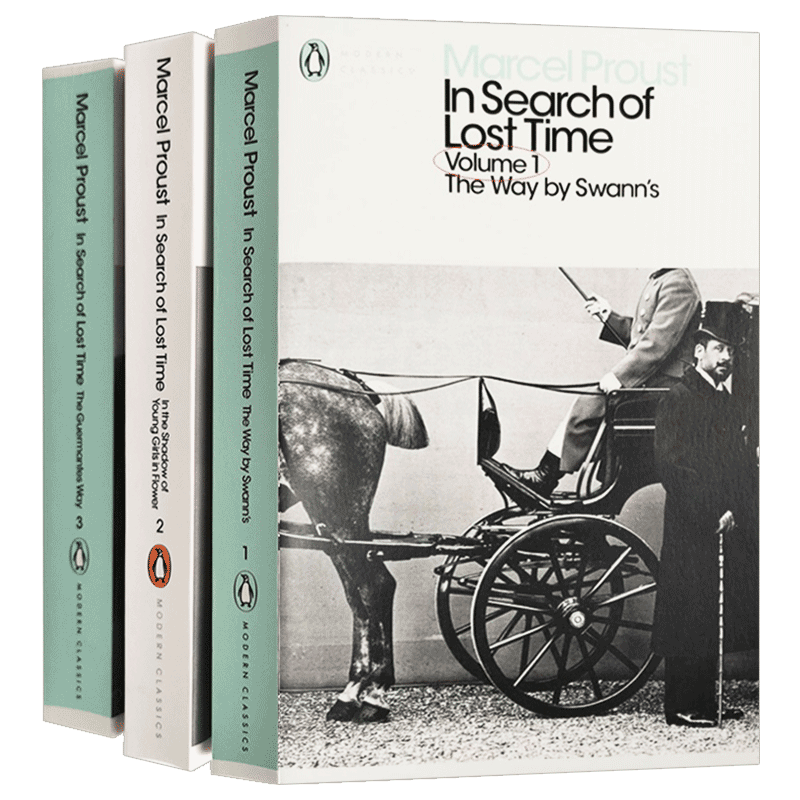 进口原版 追忆逝水年华3册 普鲁斯特 英文原版 In Search of Lost Time 外国文学小说 追忆似水年华 Marcel Proust 追寻逝去的