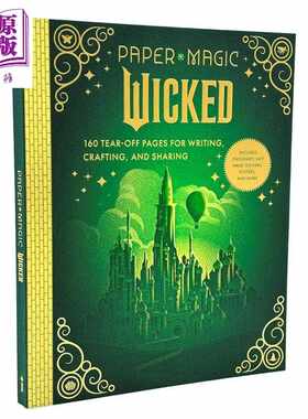 进口原版 *魔法坏女巫 纸魔法 Paper Magic Wicked Paper Love 英文原版 手账素材 信纸 明信片贴纸包装纸 电影DIY   Insight Edit