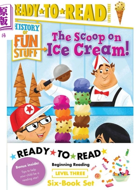 进口原版 *Ready-To-Read Level 3：History of Fun Stuff Value Pack 齐齐学会读3级：有趣的历史6册盒装(新版）英   Simon Spotl