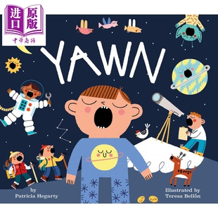 进口原版 *Patricia Hegarty Yawn 打哈欠 睡前故事 哄睡读物 儿童绘本 故事图画书 英文原版 进口图书 3-6岁   Little Gestalten