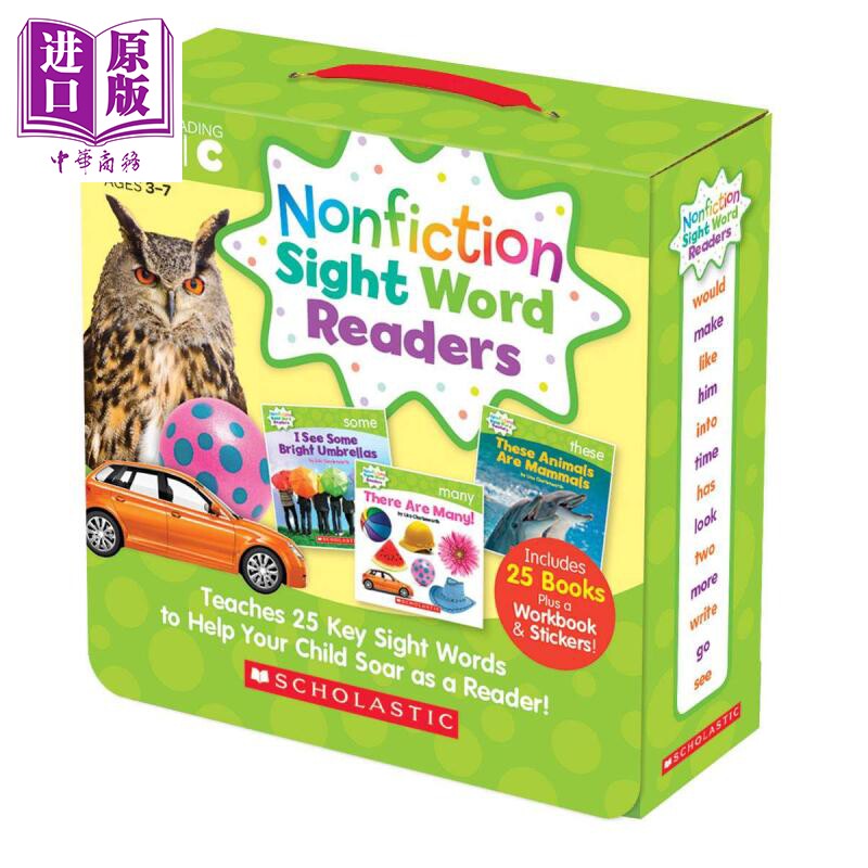 进口原版 *学乐高频词百科读物C级 Nonfiction?Sight?Word Level?C 亲子英语 视觉单词 卡片 低幼童书 学乐 英文原   Scholastic M