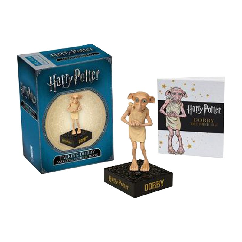 进口原版 瑞雅进口 Harry Potter Talking Dobby and Collectible Book 哈利波特 家养小精灵多比 小手办 英文版 进口英语原版
