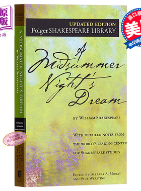 进口原版 *莎士比亚：仲夏夜之梦 英文原版 Folger Shakespeare Library：A Midsummer Night’s Dream   Simon & Schuster