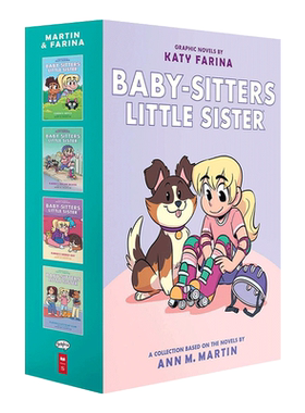进口原版 保姆俱乐部漫画1-4册 全彩漫画 英文原版 The Baby sitters Little Sister Graphic Novels 1-4 课外阅读故事 Club 进