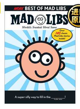 进口原版 More Best of Mad Libs 更好的 疯狂填词游戏 英文原版   Mad