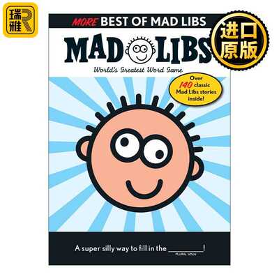 进口原版 More Best of Mad Libs 更好的 疯狂填词游戏 英文原版   Mad