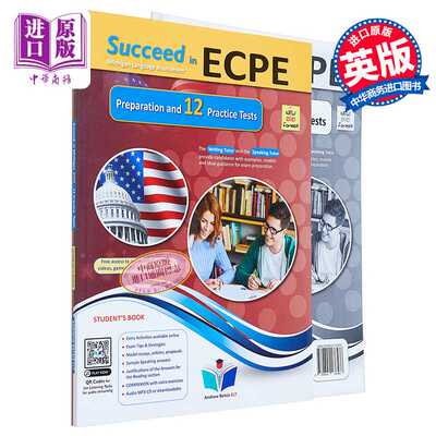 进口原版 *SＵＣceed in Michigan ECPE Practice Tests 美国密歇根英语ECPE证书考试备考宝典 2021年考纲12套模拟题