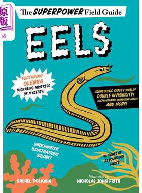 进口原版 *超级英雄野外指南 鳗鱼 Eels 英文原版 儿童科普绘本 动物知识百科图画书 进口儿童读物 8-12岁 自然科学   Harper Coll