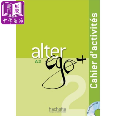 进口原版 *Alter Ego + 法语教材 A2练习册 附音频 法文原版 Alter Ego + 2 A2 Cahier d activites + audio   Hachette Fran?ais
