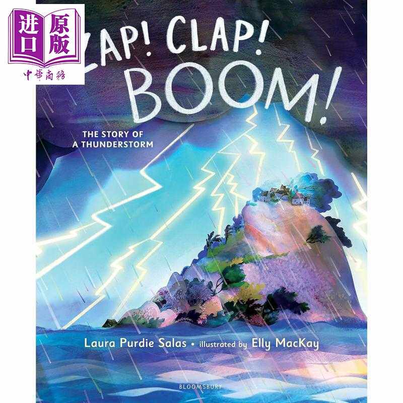 进口原版 *雷雨的故事 Zap Clap Boom The Story of a Thunderstorm 英文原版 儿童绘本故事 探讨雷暴的科学原理 进   Bloomsbury