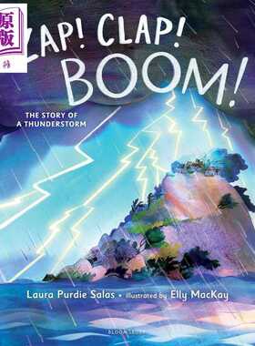 进口原版 *雷雨的故事 Zap Clap Boom The Story of a Thunderstorm 英文原版 儿童绘本故事 探讨雷暴的科学原理 进   Bloomsbury