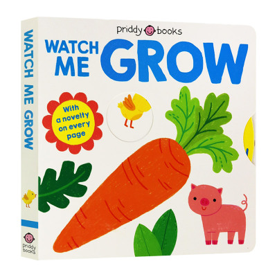 进口原版 我的小世界 成长 英文原版 My Little World Watch Me Grow 自然科普绘本纸板书 翻翻书 Roger Priddy Books 进口原版