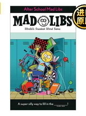 进口原版 After School Mad Libs 放学后 疯狂填词游戏 英文原版   Mad