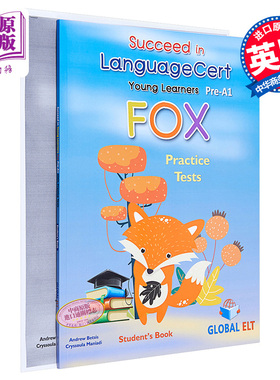 进口原版 *SＵＣceed in LanguageCert Young Learners Fox CEFR Pre-A1 国际语言认证考试少儿Pre A1自学套装 含答案