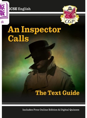 进口原版 *英国CGP GCSE English Text Guide - An Inspector Calls includes Online Edition   CGP