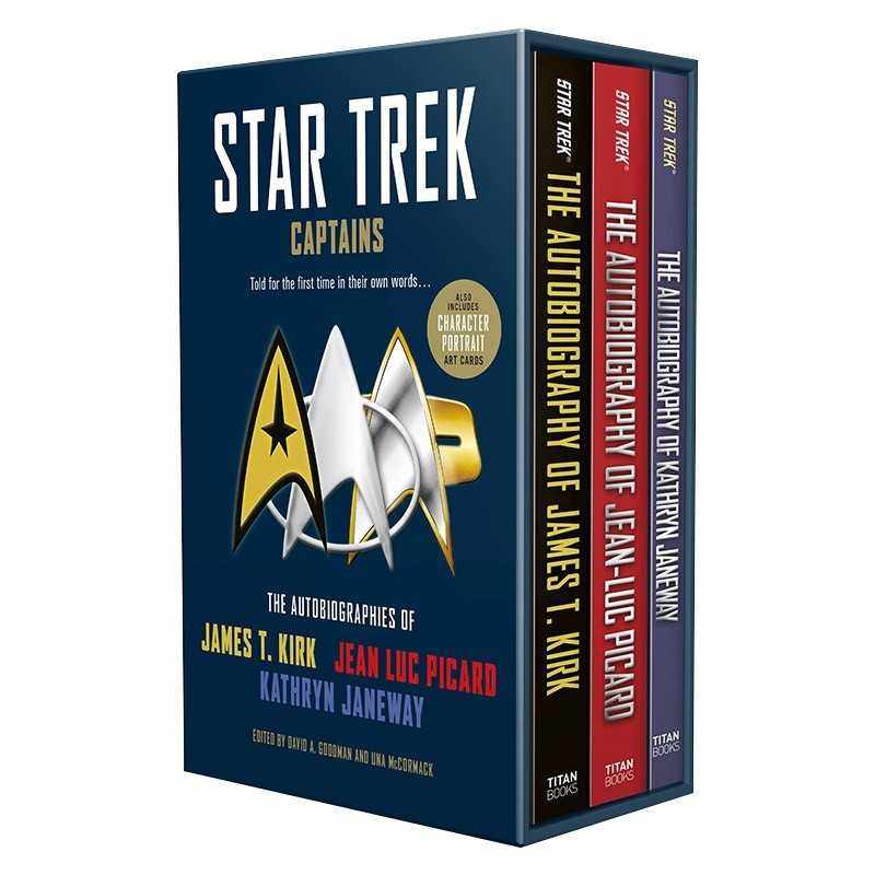 进口原版 英文原版 Star Trek Captains - The Autobiographies 星际迷航 舰长传记 Kirk Picard Janeway 三册盒装 精装 英文版