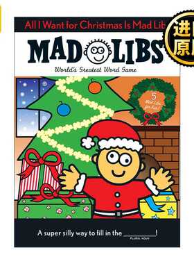 进口原版 All I Want for Christmas Is Mad Libs 圣诞节我想要的只有疯狂填词游戏 英文原版   Mad