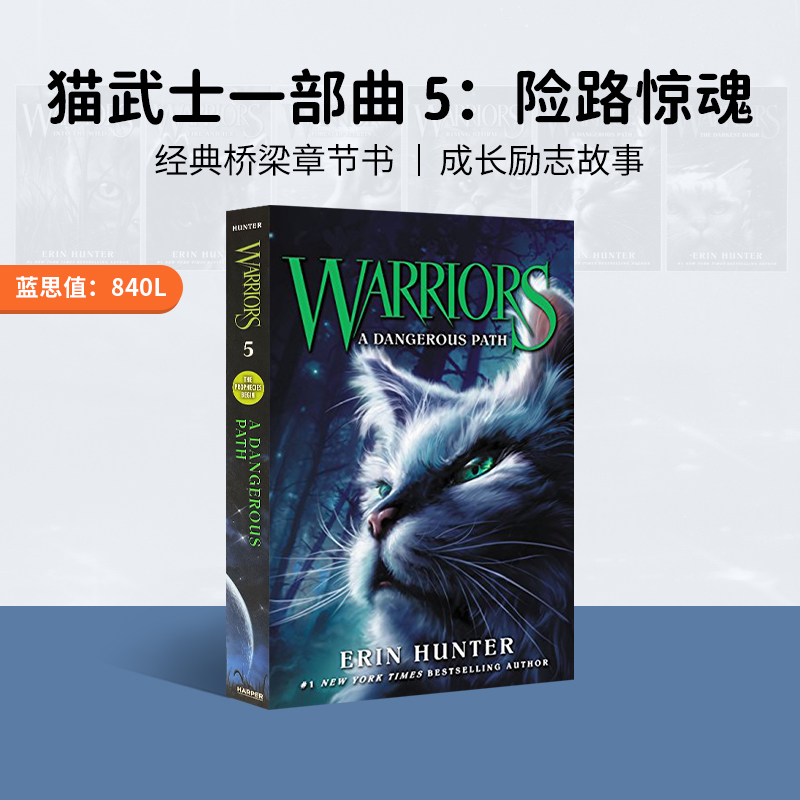 进口原版 猫武士第一部曲 5 险路惊魂A Dangerous Path   HarperCollins
