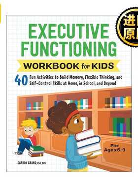 进口原版 儿童执行力练习册  英文原版 Executive Functioning Workbook for Kids 40个有趣的活动建立灵活思维 英文版 进口英