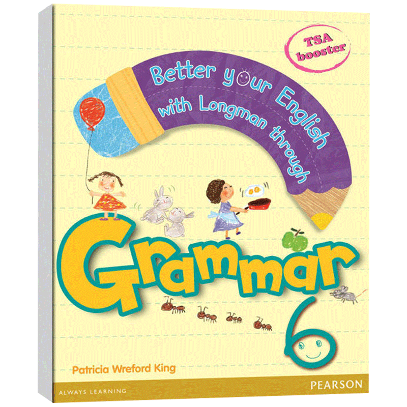 进口原版 朗文小学教材英文语法提升第6级 Pearson Grammar 6 英文原版 培生少儿英语语法可教学 朗文欢迎语法补充 适用家庭自