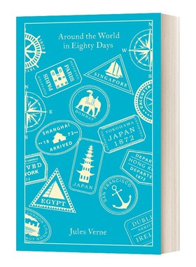 进口原版 Around the World in Eighty Days 八十天环游世界 企鹅经典布面精装版 英文版 进口英语原版书籍 英文原版 Verne, Ju