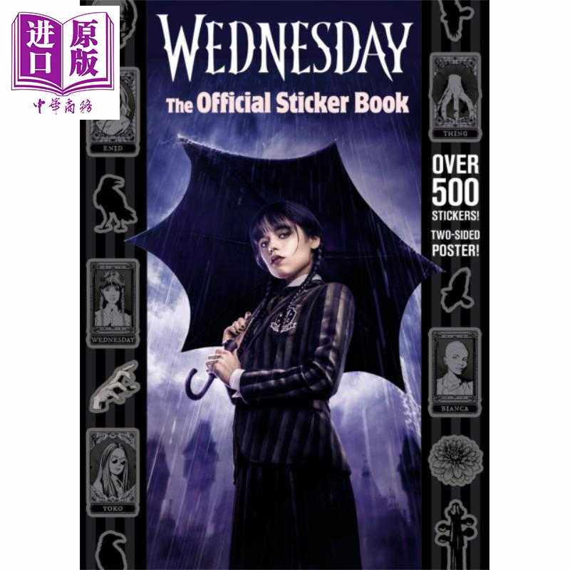 进口原版 *星期三 官方贴纸书 Wednesday The Official Sticker Book 英文原版 Random House 彩色 500多张贴纸   Random House US