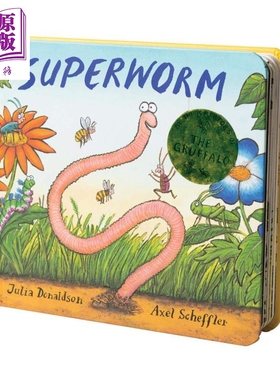 进口原版 *朱莉娅唐纳森:大麦虫 Superworm 纸板书 绘本图画书 昆虫 0~3岁 英文原版 绘本故事 儿童读物   Scholastic UK