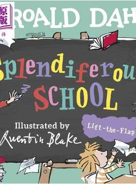 进口原版 *罗尔德达尔 辉煌的学校 翻页书 Roald Dahl Splendiferous School 英文原版 儿童纸板书绘本 图画故事书    Puffin UK