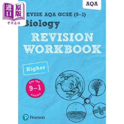 进口原版 *Pearson Revise 培生AQA GCSE生物 提高 复习练习册AQA GCSE Biology Higher Revision Workbook 2025 20   Pearson