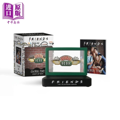 进口原版 *老友记中央公园咖啡馆指南与亮灯标志 英文原版 Friends Central Perk Light Up Sign Michelle Morgan   Running Press