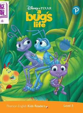 进口原版 *英文原版 级别3 迪士尼儿童读物 虫虫危机 含音频 Level 3 Disney Kids Readers A Bug's Life Pack Engl   Pearson