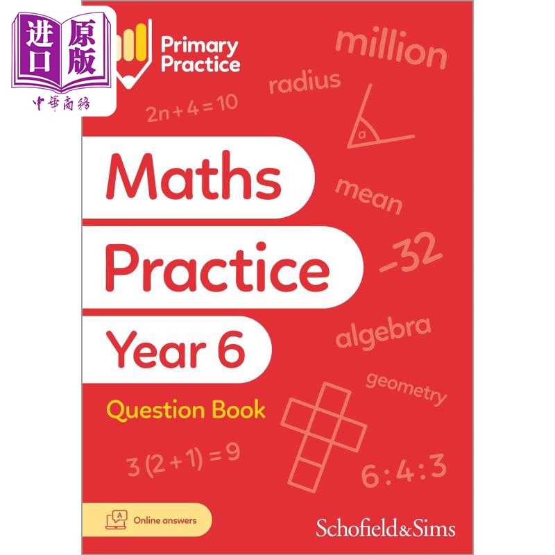 进口原版 *英国S&S教辅Primary Practice Maths Book Year 6 (Available May 2023) 小学数学练习册六年级  附电子   Schofield an