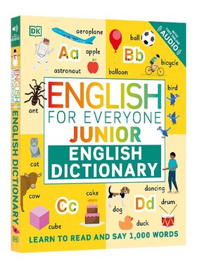 进口原版 English for Everyone Junior English Dictionary 人人学英语语法 初级词典 DK儿童英语学习 英文版 进口英语原版书