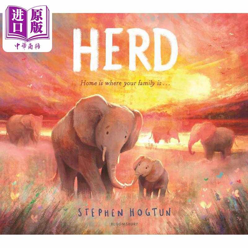 进口原版 *族群 Stephen Hogtun HERD 英文原版 亲子绘本 动物故事图画书 精装进口儿童读物 一个关于爱 家庭和归属   Bloomsbury