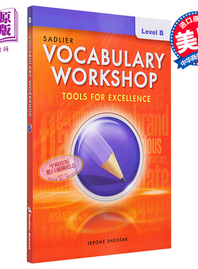 进口原版 *Vocabulary Workshop 2022 Student Edition Grade7 Level B词汇工作坊学生书七年级 英文原版进口教材教   Sadlier