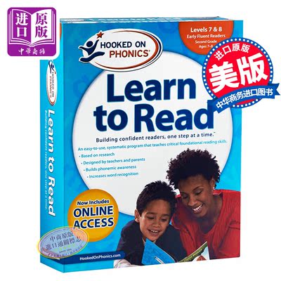 进口原版 *迷上自然拼读学与读第2级全集L7  Hooked/on/Phonics Hooked on Phonics
