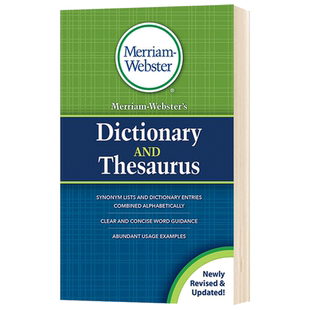 进口原版 韦氏英语词典与同义词辞典 Merriam-Webster's Dictionary and Thesaurus 英文原版 Merriam-Webster 新版 全英文版进