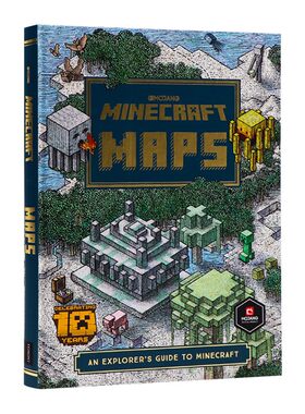 进口原版 我的世界游戏地图 Minecraft Maps An explorer's guide to Minecraft 英文原版 我的世界探险指南 高手攻略手册进口