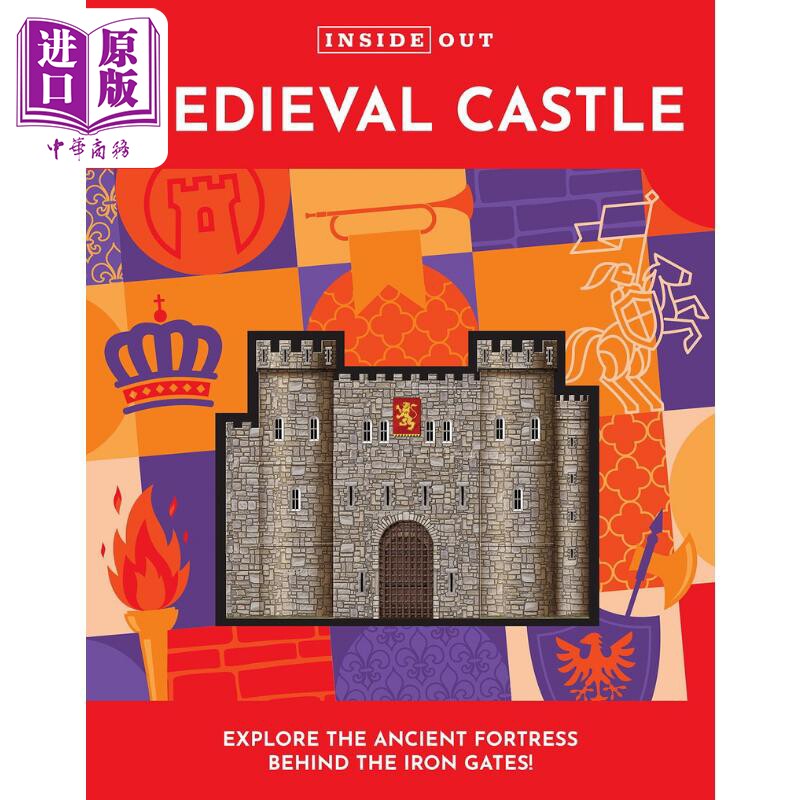 进口原版 *Inside Out Medieval Castle 探寻中世纪城堡 英文原版进口图书 儿童绘本故事图画书 人文社会百科 儿童   Chartwell Bo