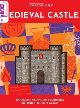 进口原版 *Inside Out Medieval Castle 探寻中世纪城堡 英文原版进口图书 儿童绘本故事图画书 人文社会百科 儿童   Chartwell Bo